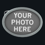 Your Photo Here Belt Buckle<br><div class="desc">Your Photo Here</div>