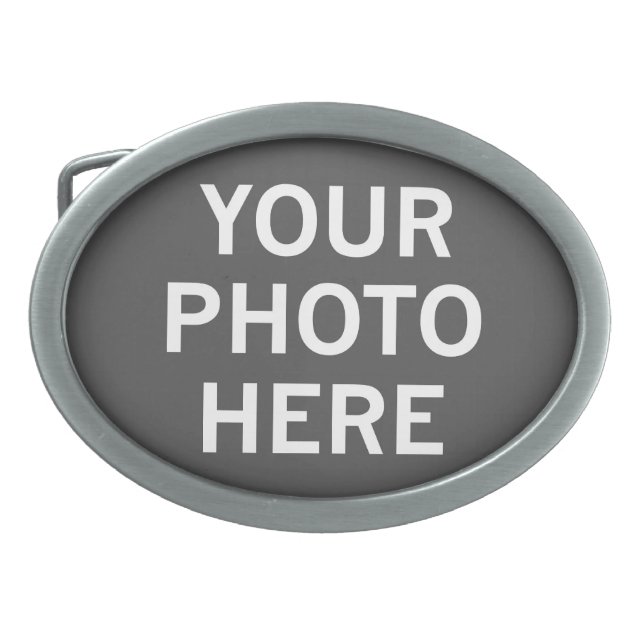Your Photo Here Belt Buckle (Front)