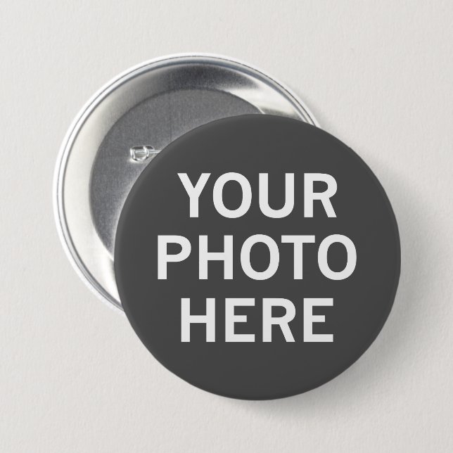 Your Photo Here Button (Front & Back)
