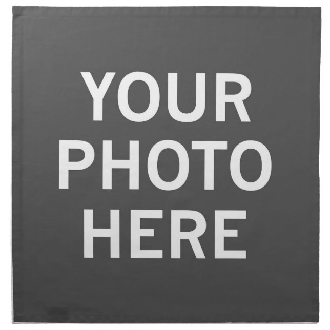 Your Photo Here Cloth Napkin (Front)