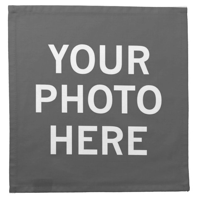 Your Photo Here Cloth Napkin (Front)