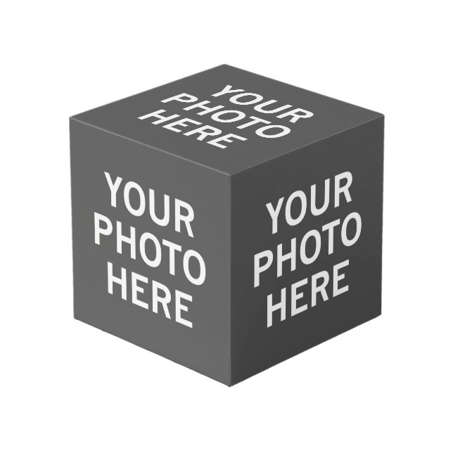 Your Photo Here Cube (Front Angled)