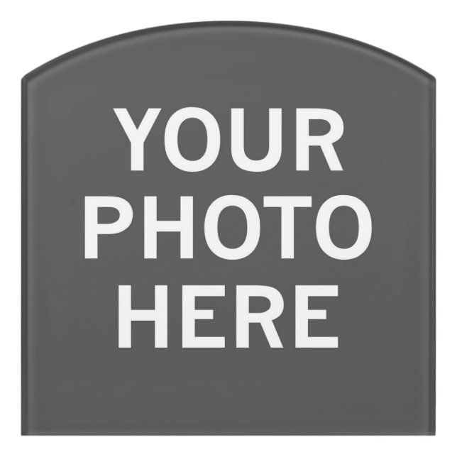 Your Photo Here Door Sign (Contour Front)