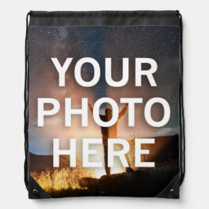 Your Photo Here Drawstring Bag