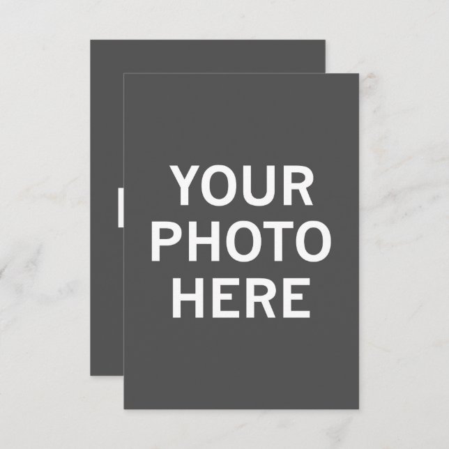 Your Photo Here Enclosure Card (Front/Back)