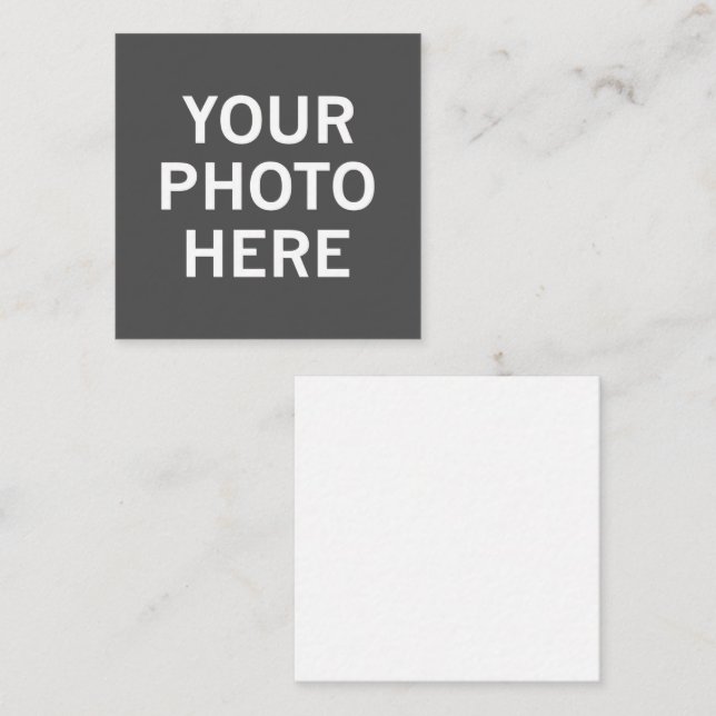 Your Photo Here Enclosure Card (Front/Back)
