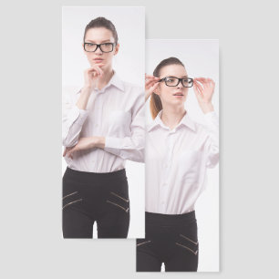Your Photo Here Front and Back Double Sided Bookmarks