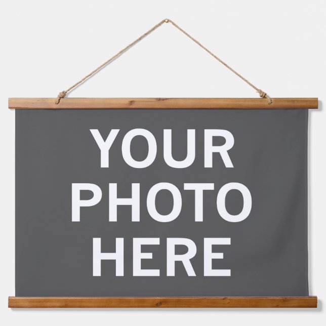 Your Photo Here Hanging Tapestry (Front)