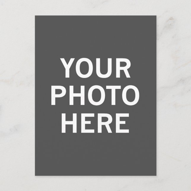 Your Photo Here Holiday Postcard (Front)