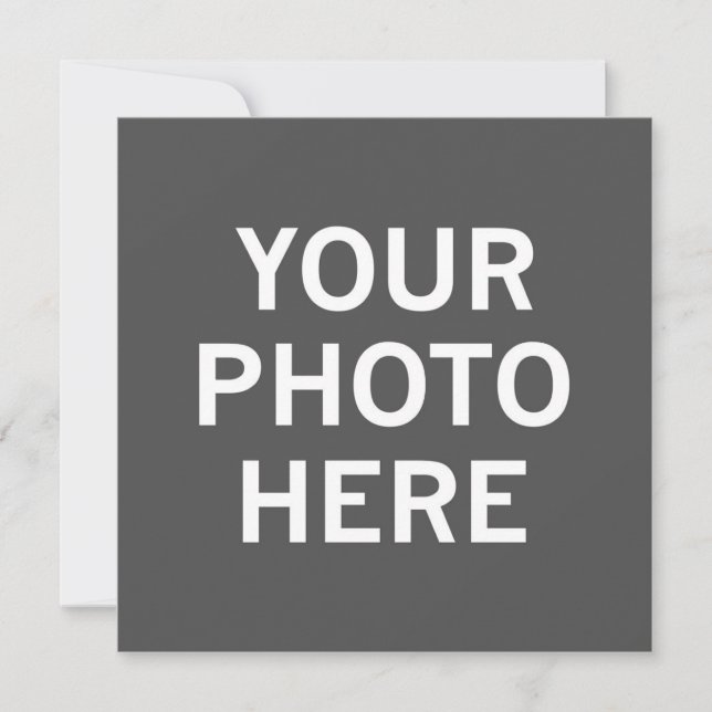 Your Photo Here Invitation (Front)