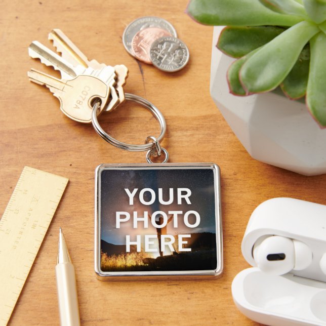 Your Photo Here Keychain (Desk)