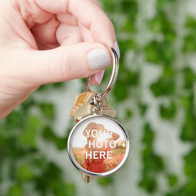 Your Photo Here Keychain (Hand)