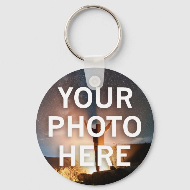 Your Photo Here Keychain (Back)