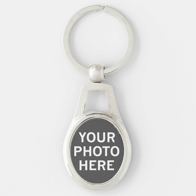 Your Photo Here Keychain (Front)