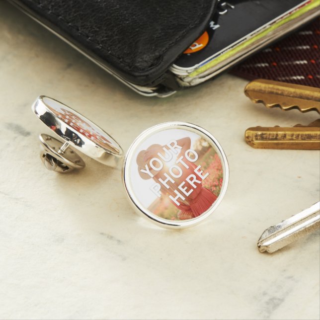 Your Photo Here Lapel Pin (In Situ)