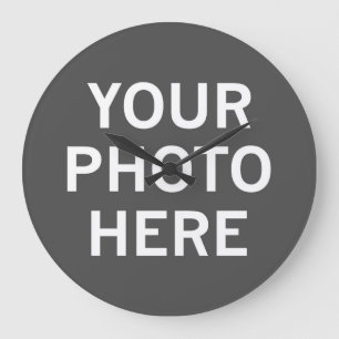 Your Photo Here Large Clock
