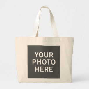 Your Photo Here Large Tote Bag