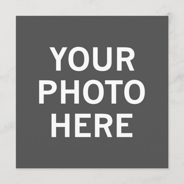 Your Photo Here Menu (Front)