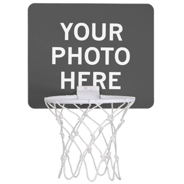 Your Photo Here Mini Basketball Hoop (Front)