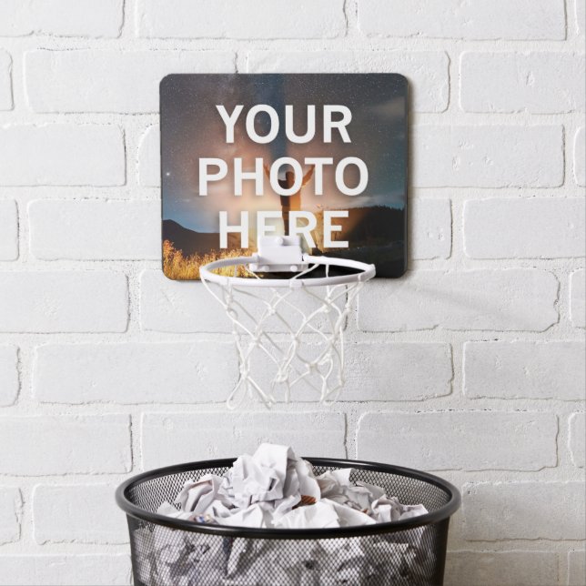 Your Photo Here Mini Basketball Hoop (In Situ)