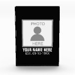 Your Photo Here Name and Age Acrylic Award