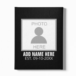 Your Photo Here Name and Age Acrylic Print