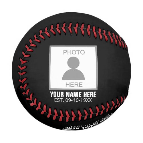 Your Photo Here Name and Age Baseball