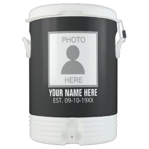 Your Photo Here Name and Age Beverage Cooler