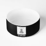 Your Photo Here Name and Age Bowl<br><div class="desc">Your photo here name and age could be a great design for your pet.</div>