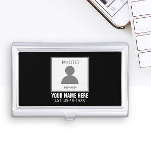 Your Photo Here Name and Age Business Card Case