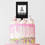 Your Photo Here Name and Age Cake Topper