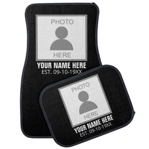 Your Photo Here Name and Age Car Floor Mat