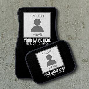 Your Photo Here Name and Age Car Floor Mat