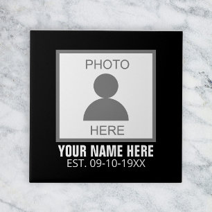 Your Photo Here Name and Age Ceramic Tile