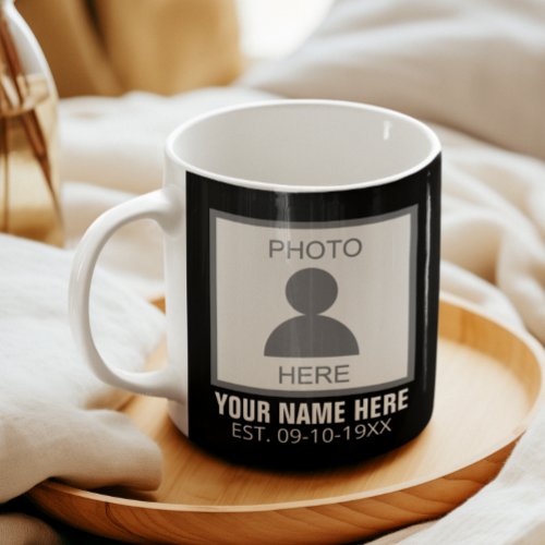 Your Photo Here Name and Age Coffee Mug