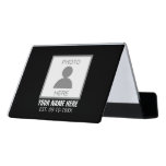 Your Photo Here Name and Age Desk Business Card Holder