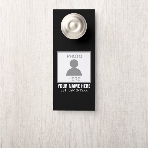 Your Photo Here Name and Age Door Hanger
