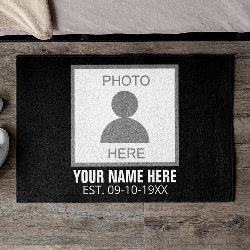 Your Photo Here Name and Age Doormat