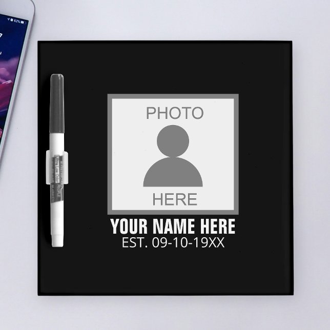 Your Photo Here Name and Age Dry Erase Board (Creator Uploaded)