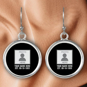 Your Photo Here Name and Age Earrings