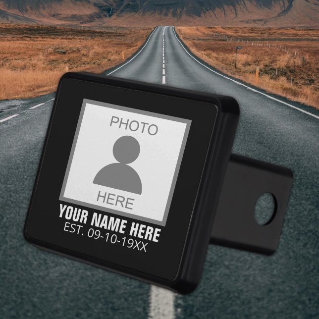 Your Photo Here Name and Age Hitch Cover (Creator Uploaded)