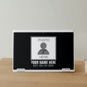 Your Photo Here Name and Age HP Laptop Skin
