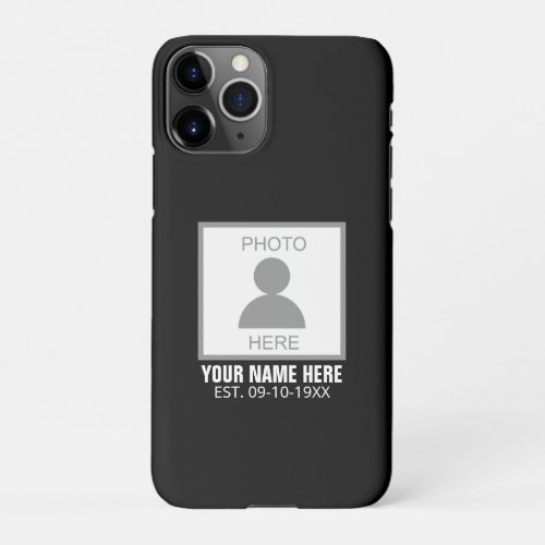Your Photo Here Name and Age iPhone 11Pro Case