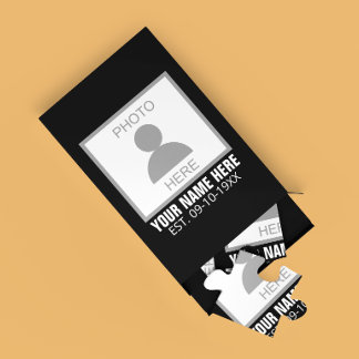 Your Photo Here Name and Age Jigsaw Puzzle