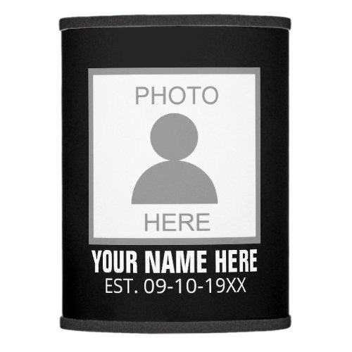 Your Photo Here Name and Age Lamp Shade