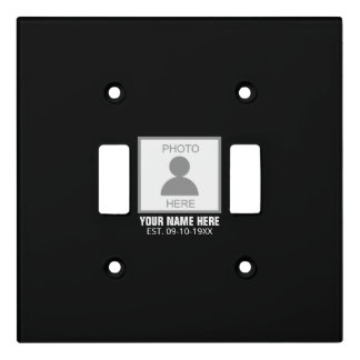 Your Photo Here Name and Age Light Switch Cover