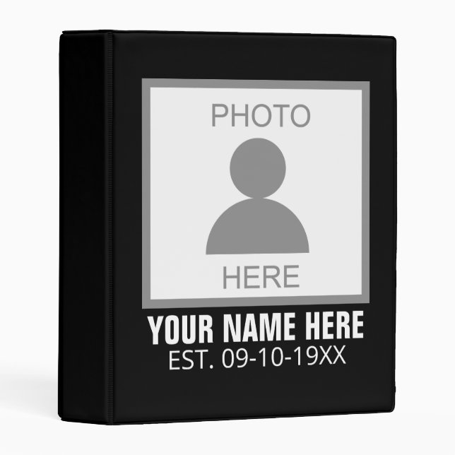 Your Photo Here Name and Age Mini Binder (Front/Spine)
