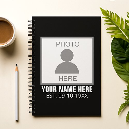 Your Photo Here Name and Age Notebook