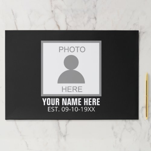 Your Photo Here Name and Age Paper Pad