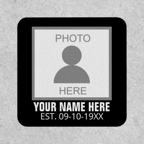 Your Photo Here Name and Age Patch